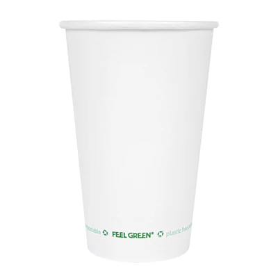 GOBELETS BOISSONS FROIDES ET CHAUDES 1 PAROI 480 ML 300 G/M2 Ø9/6x13,2 CM BLANC CARTON (1000 UNITÉS) - REF. 255.23 - Image 2