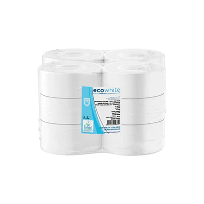 HYGIÉNIQUE BABY JUMBO ECOLABEL 2 PLIS 17 G/M2 Ø19,5x9,5 CM BLANC OUATE (12 UNITÉS) - REF. 162.09
