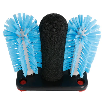 LAVE-VERRES 1 ÉPONGE + 2 BROSSES 10x18,7x19,5 CM ASSORTI LDPE (1 UNITÉS) - REF. 215.29 - Image 2