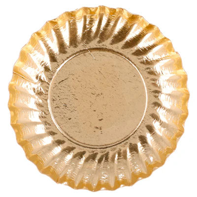 MINI PLATEAUX 400 G/M2 Ø 9 CM DORE CARTON (100 UNITÉS) - REF. 147.24 - Image 3