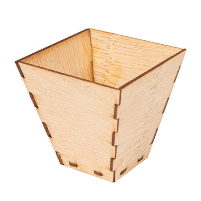MINI RÉCIPIENTS POUR MISE EN BOUCHE BAMBOO 5x5x5 CM NATUREL BAMBOU (100 UNITÉS) - REF. 205.80