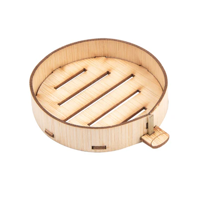 MINI RÉCIPIENTS POUR MISE EN BOUCHE BAMBOO Ø 5,85x1,3 CM NATUREL BAMBOU (100 UNITÉS) - REF. 205.83