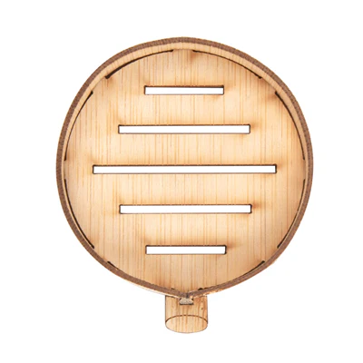 MINI RÉCIPIENTS POUR MISE EN BOUCHE BAMBOO Ø 5,85x1,3 CM NATUREL BAMBOU (100 UNITÉS) - REF. 205.83 - Image 3