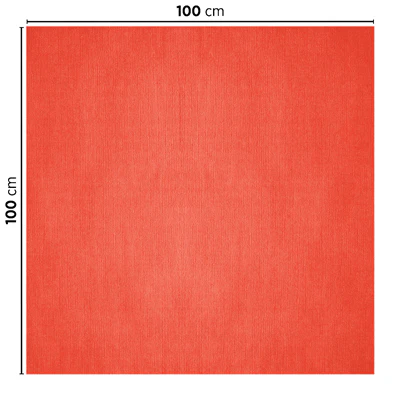 NAPPES PLIAGE M 48 G/M2 100x100 CM ROUGE CELLULOSE (200 UNITÉS) - REF. 196.02 - Image 2