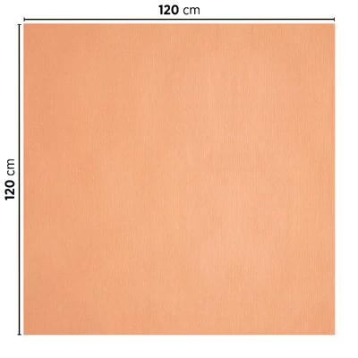 NAPPES PLIAGE M 48 G/M2 120x120 CM SAUMON CELLULOSE (200 UNITÉS) - REF. 196.95 - Image 2