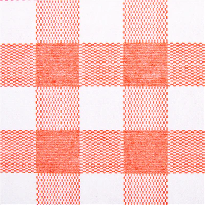 NAPPES PLIAGE M LIKE LINEN 'VICHY' 70 G/M2 100x100 CM ROUGE SPUNLACE (200 UNITÉS) - REF. 228.65 - Image 3