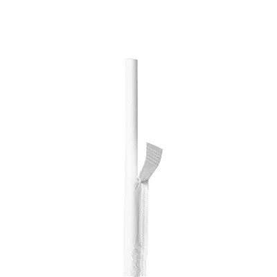 PAILLES DROITES SOUS SACHETS BLANCS PAPER Ø0,60x20 CM BLANC PAPIER (3000 UNITÉS) - REF. 227.93