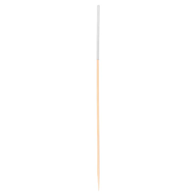 PIQUES LONGUES BAMBOO Ø 0,25x23 CM ARGENTE BAMBOU (100 UNITÉS) - REF. 225.30
