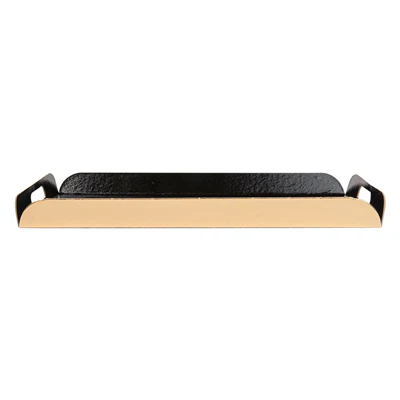 PLATEAUX AVEC ANSES 750 G/M2 28x19+2 CM NOIR/OR CARTON (25 UNITÉS) - REF. 167.96 - Image 2