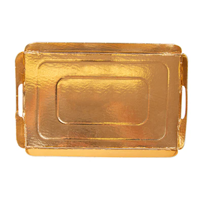PLATEAUX AVEC ANSES 750 G/M2 28x19+2 CM OR/NOIR CARTON (25 UNITÉS) - REF. 167.98 - Image 3