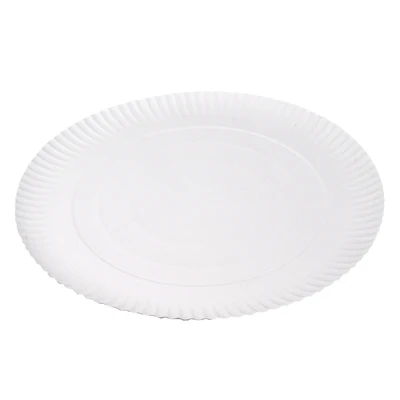 PLATEAUX PÂTISSERIE EN RELIEF 500 G/M2 Ø 34 CM BLANC CARTON (50 UNITÉS) - REF. 320.49