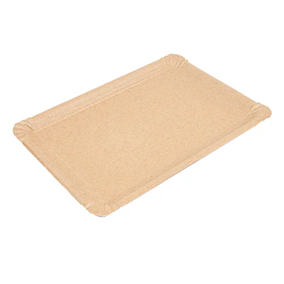 PLATEAUX PÂTISSERIE - MOYENS 340 G/M2 26x18 CM NATUREL KRAFT (250 UNITÉS) - REF. 251.93