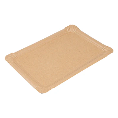 PLATEAUX PÂTISSERIE - MOYENS 400 G/M2 30x21 CM NATUREL KRAFT (125 UNITÉS) - REF. 251.94