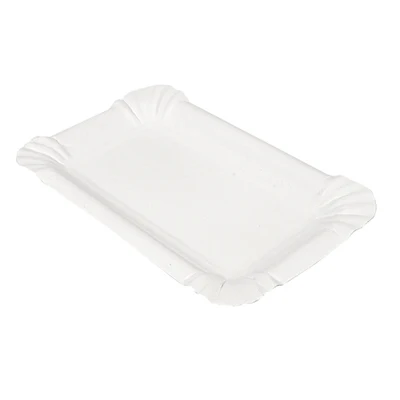 PLATEAUX PÂTISSERIE - PETITS 285 G/M2 20x13 CM BLANC CARTON (250 UNITÉS) - REF. 320.07