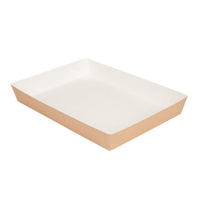 PLATEAUX REPAS THEPACK 25,5x18x3,7 CM NATUREL CARTON NANO-MICRO (130 UNITÉS) - REF. 234.83