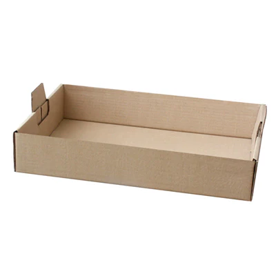 PLATEAUX "TRAITEUR" 380 G/M2 54,5x38,5x9,5 CM HAVANE KRAFT (50 UNITÉS) - REF. 118.89