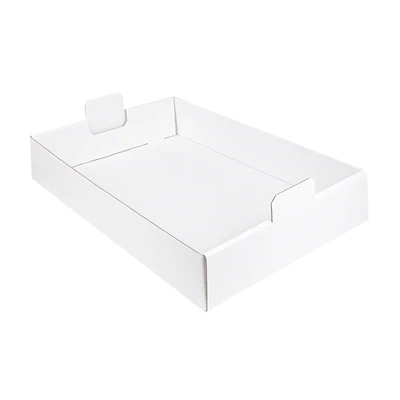 PLATEAUX REGROUPER 390 G/M2 54,5x38,5x9,5 CM BLANC CARTON (50 UNITÉS) - REF. 168.21