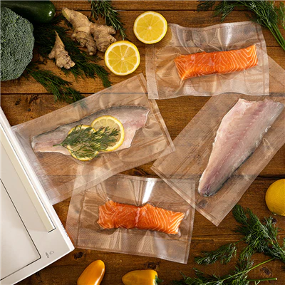 POCHES EMBALLAGE SOUS VIDE, GAUFRÉES 180 G/M2 90µ 27x40 CM TRANSPARENT PA/PE (100 UNITÉS) - REF. 127.64 - Image 3