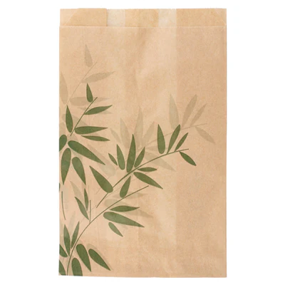 POCHETTES BURGER FEEL GREEN 34 G/M2 12+7x18 CM NATUREL PARCH.INGRAISSABLE (500 UNITÉS) - REF. 146.26