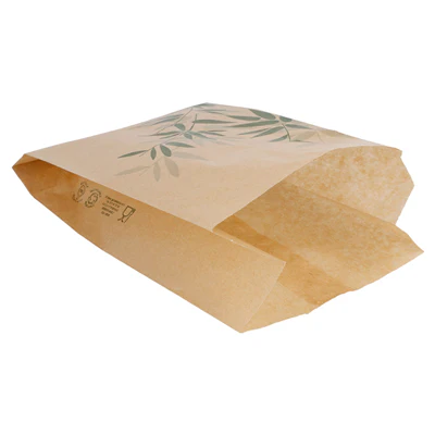 POCHETTES BURGER FEEL GREEN 34 G/M2 12+7x18 CM NATUREL PARCH.INGRAISSABLE (500 UNITÉS) - REF. 146.26 - Image 2