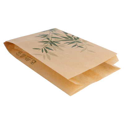 POCHETTES HAMBURGER FEEL GREEN 34 G/M2 14+7x22 CM NATUREL PARCH.INGRAISSABLE (500 UNITÉS) - REF. 146.38 - Image 2