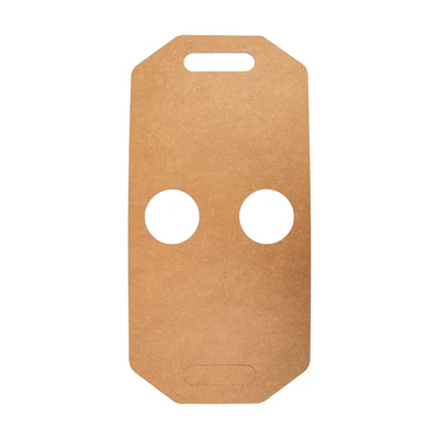 PORTE-GOBELETS, 2 GOBELETS 275 G/M2 46,5x22,5 CM NATUREL KRAFT (400 UNITÉS) - REF. 225.57 - Image 4