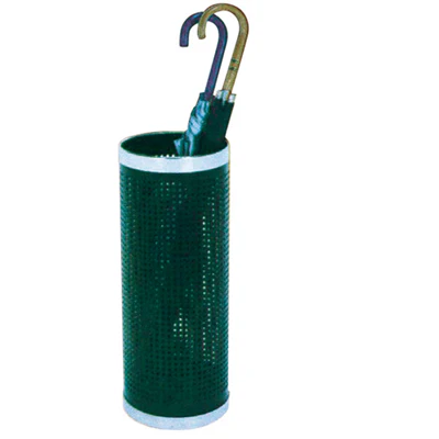 PORTE PARAPLUIE NOIR-ARGENT Ø 22x57 CM NOIR ACIER (1 UNITÉS) - REF. 127.98