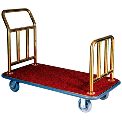 PORTE-VALISES DE LUXE AVEC PLATEFORME ARROW 112x61x94 CM DORE INOX (1 UNITÉS) - REF. 174.10