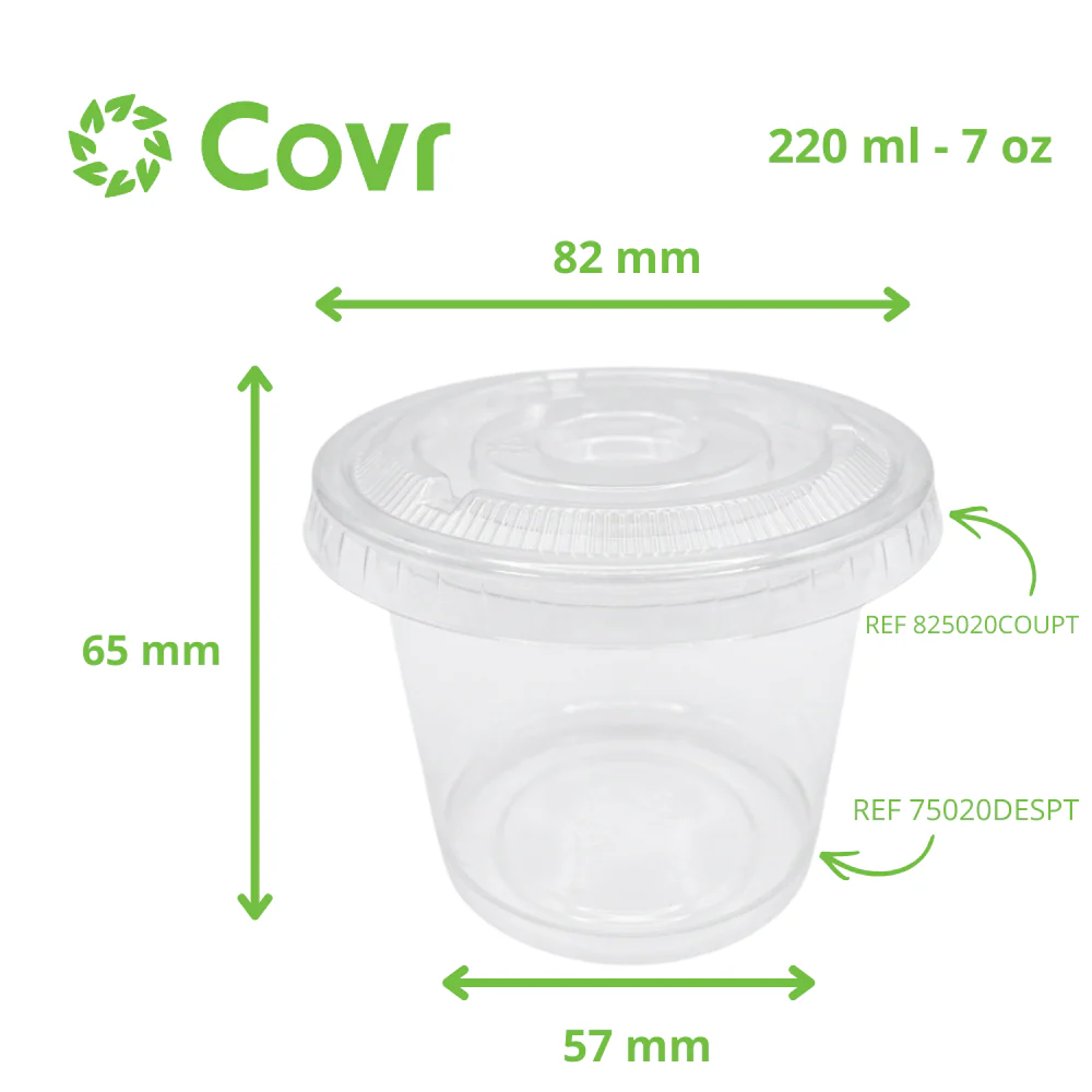 Pot dessert en Plastique PET 7 oz / 220 ml - Image 3