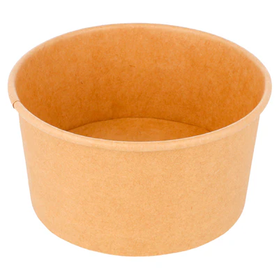 POTS À GLACES 150 ML 250 + 18 PE G/M2 Ø8,5x4,5 CM MARRON CARTON (2000 UNITÉS) - REF. 222.90