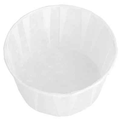 POTS TRAITEUR PAPIER PLISSÉ 165 ML (5,5 oz) 80 G/M2 Ø8/6x4,3 CM BLANC PARCH.INGRAISSABLE (250 UNITÉS) - REF. 126.81 - Image 3