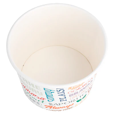 POTS 'PAROLE' 500 ML 280 + 18 PE G/M2 Ø11x8,2 CM BLANC CARTON (500 UNITÉS) - REF. 224.03 - Image 3