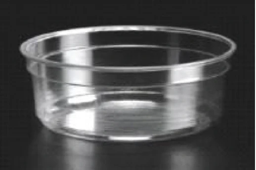Pots plastiques transparents traiteurs/épiceries 11,7 x 10 x 4,4 cm (500 unités)