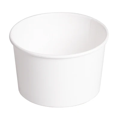 POTS SALADIERS 480 ML 300 + 18 PE G/M2 Ø11,1/9,5x7 CM BLANC CARTON (500 UNITÉS) - REF. 240.09
