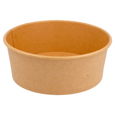 POTS SALADIERS 750 ML - 25 oz 300 + 18 PE G/M2 Ø 15/12,8x6 CM NATUREL KRAFT (300 UNITÉS) - REF. 212.98