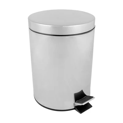 POUBELLE À PÉDALE RÉCEPTACLE INTÉRIEUR 5 L Ø 20,5x28 CM ARGENTE INOX (1 UNITÉS) - REF. 162.29
