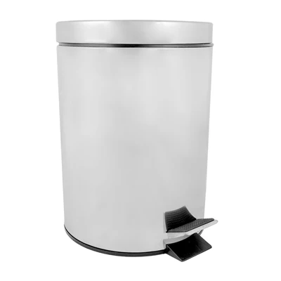 POUBELLE À PÉDALE RÉCEPTACLE INTÉRIEUR 5 L Ø 20,5x28 CM ARGENTE INOX (1 UNITÉS) - REF. 162.29 - Image 2