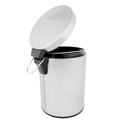POUBELLE À PÉDALE RÉCEPTACLE INTÉRIEUR 5 L Ø 20,5x28 CM ARGENTE INOX (1 UNITÉS) - REF. 162.29 - Image 3