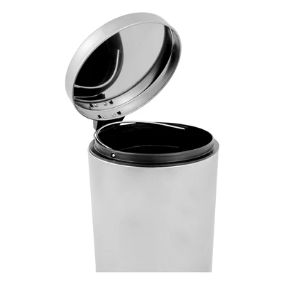 POUBELLE À PÉDALE RÉCEPTACLE INTÉRIEUR 5 L Ø 20,5x28 CM ARGENTE INOX (1 UNITÉS) - REF. 162.29 - Image 4