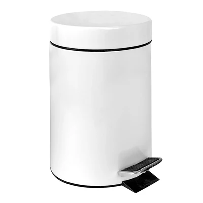 POUBELLE À PEDALE RÉCEPTACLE INTÉRIEUR 5 L Ø 20,5x28 CM BLANC ACIER (1 UNITÉS) - REF. 162.20 - Image 2