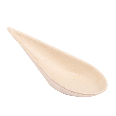 RÉCIPIENT À CUILLÈRE BIONIC 10,5x3,6x2,7 CM NATUREL BAGASSE (1000 UNITÉS) - REF. 232.78