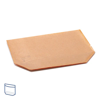 RÉCIPIENTS AVEC BASE ET FENÊTRE 'TURTLE PACK' 50 G/M2 + 15 PP 27+4/4x15 CM NATUREL KRAFT (100 UNITÉS) - REF. 173.11 - Image 4