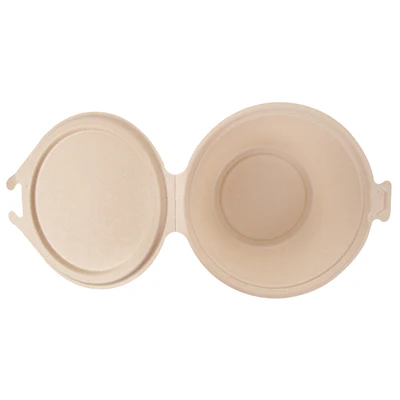 RÉCIPIENTS AVEC CHARNIERE BIONIC 1300 ML 20x13,5x8 CM NATUREL BAGASSE (300 UNITÉS) - REF. 254.19 - Image 4