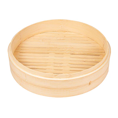 RÉCIPIENTS MAXI DIM-SUM BAMBOO Ø 30x6 CM NATUREL BAMBOU (4 UNITÉS) - REF. 183.06