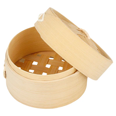 RÉCIPIENTS MINI DIM-SUM BAMBOO Ø 8x6 CM NATUREL BAMBOU (10 UNITÉS) - REF. 165.61 - Image 3