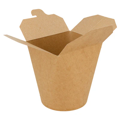 RÉCIPIENTS MULTIUSAGES MICRO-ONDABLES 960 ML 275 + 25 PE G/M2 Ø9x10,8 CM NATUREL KRAFT (50 UNITÉS) - REF. 223.07 - Image 2