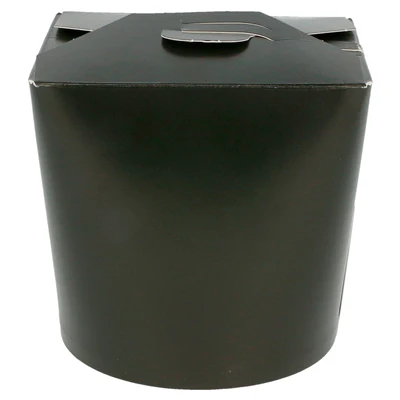 RÉCIPIENTS MULTIUSAGES MICRO-ONDABLES 960 ML 300 + 18 PE G/M2 Ø9x10,8 CM NOIR CARTON (50 UNITÉS) - REF. 219.53