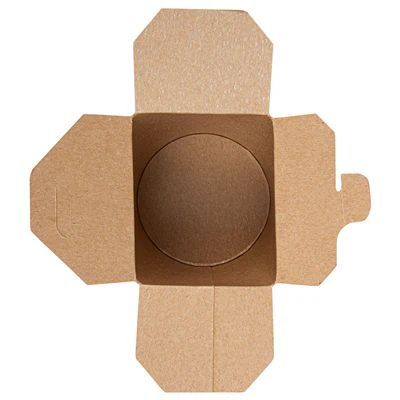 RÉCIPIENTS MULTIUSAGES MICRO-ONDABLES FEEL GREEN 480 ML 275 + 25 PE G/M2 Ø8x9 CM MARRON CARTON (50 UNITÉS) - REF. 131.51 - Image 4