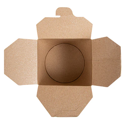 RÉCIPIENTS MULTIUSAGES MICRO-ONDABLES FEEL GREEN 780 ML 275 + 25 PE G/M2 Ø9x9 CM MARRON CARTON (50 UNITÉS) - REF. 131.52 - Image 4