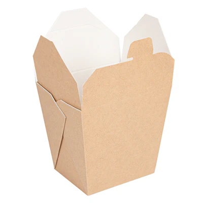 RÉCIPIENTS MULTIUSAGES MICRO-ONDABLES THEPACK 960 ML 8,9x7x10,8 CM NATUREL CARTON NANO-MICRO + PP (360 UNITÉS) - REF. 234.52 - Image 2